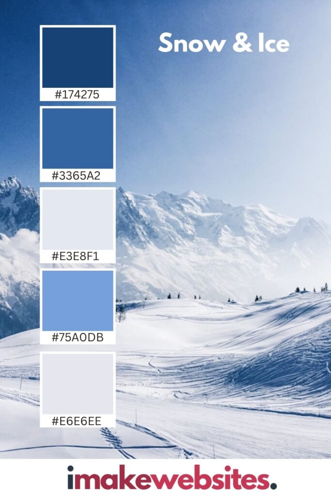 blues and whites colour palette inspiration